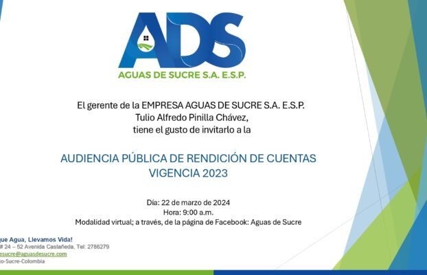 INVITACIÓN RENDICIÓN DE CUENTAS VIGENCIA 2023